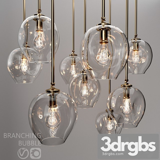 Branching Bubble 1 Lamp 5 3dsmax Download - thumbnail 1