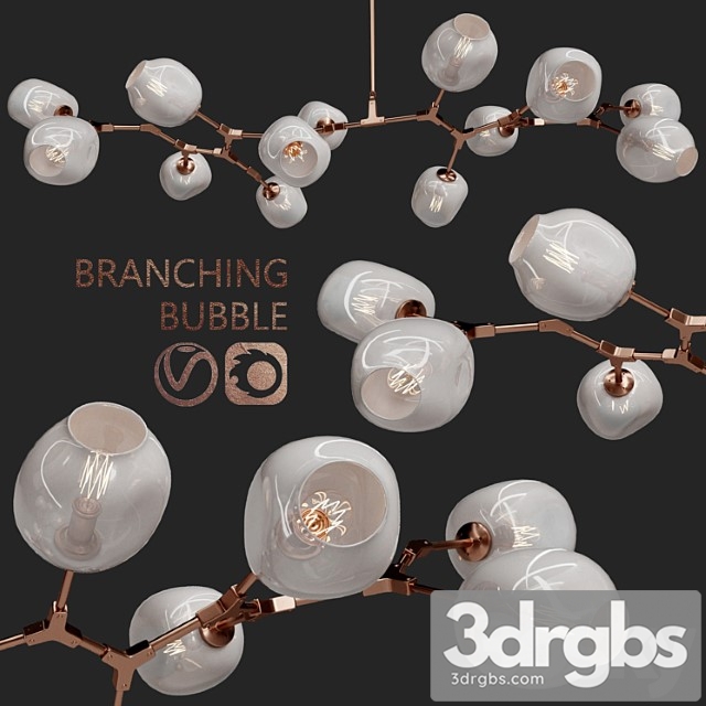 Branching Bubble 13 Lamp 3dsmax Download - thumbnail 1