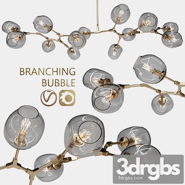 Branching Bubble 13 Lamps 3dsmax Download - thumbnail 1