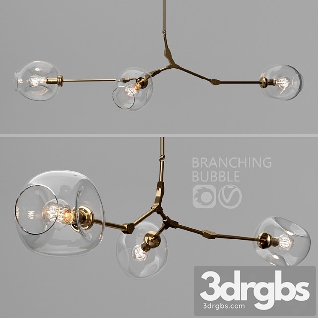 Branching Bubble 3 Lamps 10 3dsmax Download - thumbnail 1