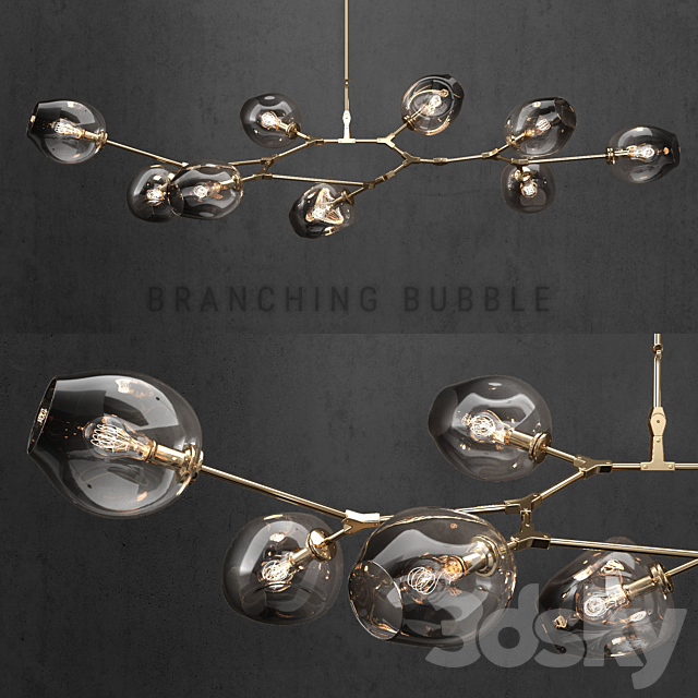 Branching bubble 9 lamps 3 3DSMax File - thumbnail 1