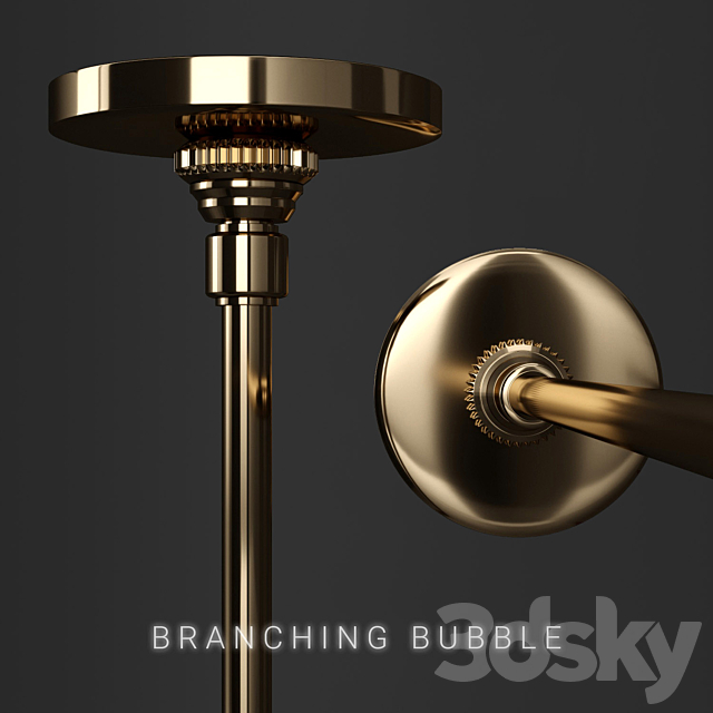 Branching bubble 9 lamps 3 3DSMax File - thumbnail 3