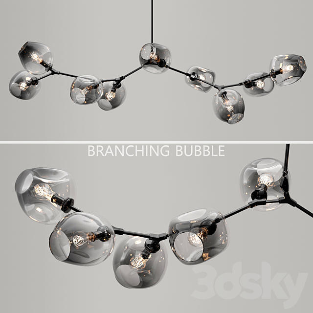 Branching bubble 9 lamps 3DSMax File - thumbnail 1