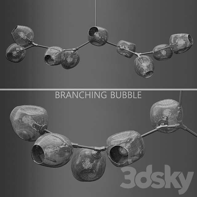 Branching bubble 9 lamps 3DSMax File - thumbnail 2