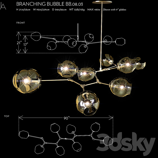 BRANCHING BUBBLE BB.08.03 3DSMax File - thumbnail 1