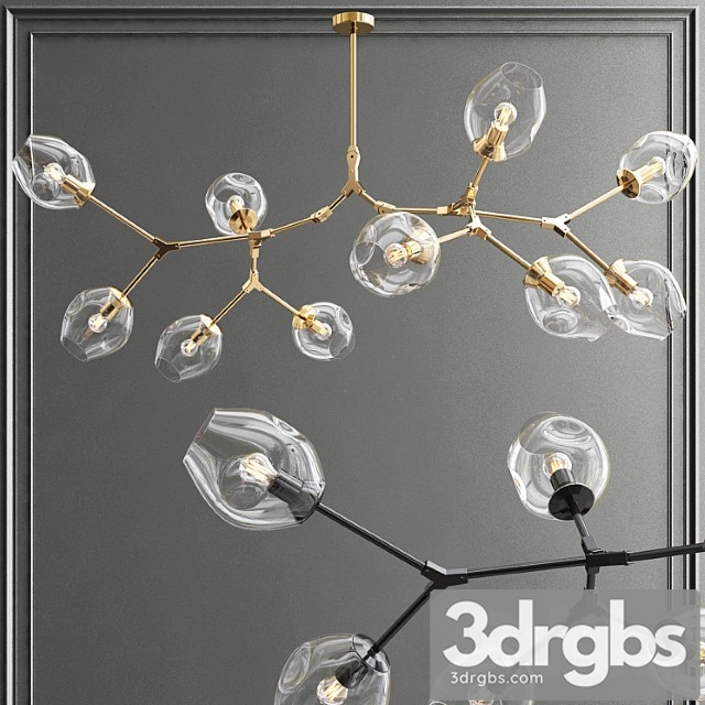 Branching bubble chandelier - thumbnail 1