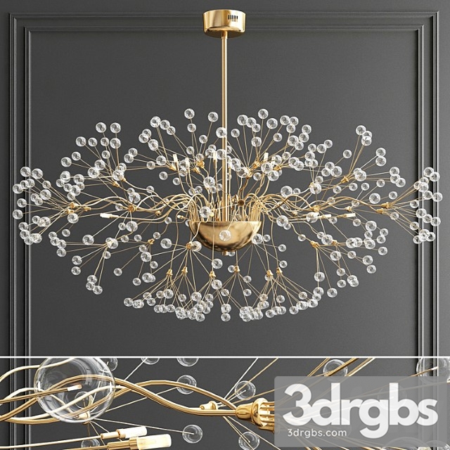 Branching Bubbles Chandelier 3dsmax Download - thumbnail 1