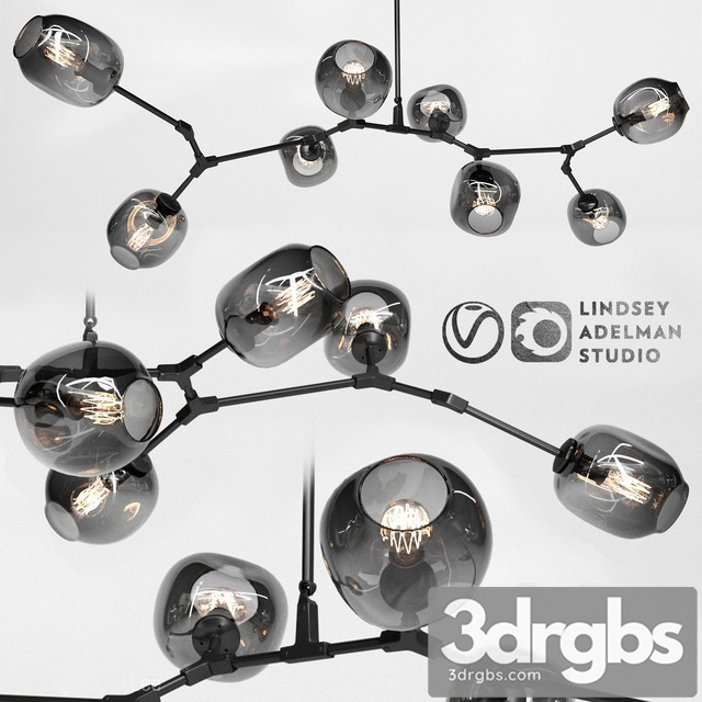 Branching Table Bubble 8 Black 3dsmax Download - thumbnail 1