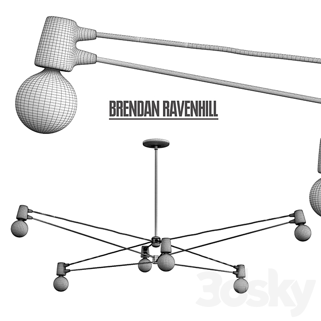 Brendan Ravenhill _ Cord Chandelier 3DSMax File - thumbnail 2