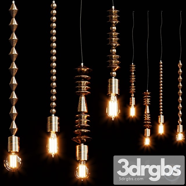 Bright beads wooden lamps by marz designs_3 3dsmax Download - thumbnail 1