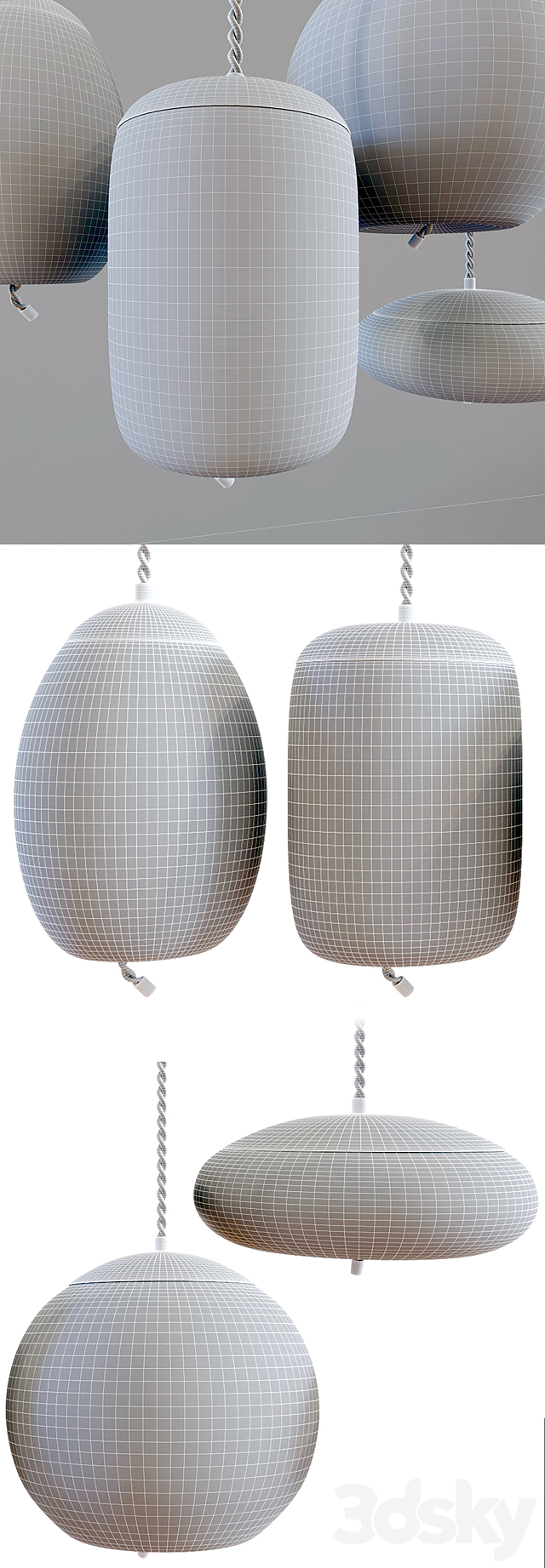 Brokis – Knot Disco Pendant Lamp 3DS Max Model - thumbnail 3