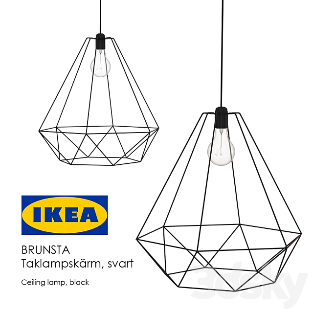 BRUNSTA IKEA lamp 3DSMax File - thumbnail 1