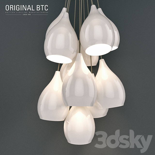 BTC Original Drop One Grouping Of Eleven Pendant Light 3DSMax File - thumbnail 1