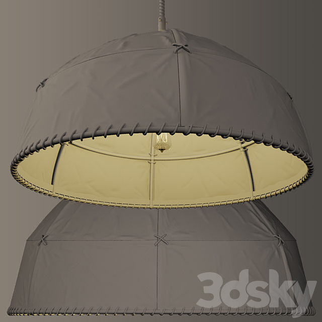 Burlap Dome Pendant 3DSMax File - thumbnail 3