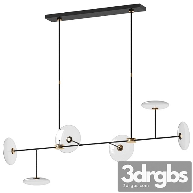 Calvino large linear chandelier – circa lighting - thumbnail 1