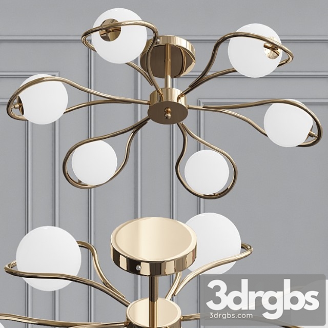 Camomile chandelier 3dsmax Download - thumbnail 1