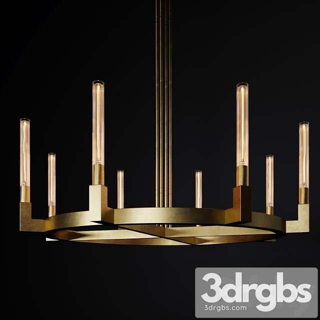 Cannele round chandelier 3dsmax Download - thumbnail 1