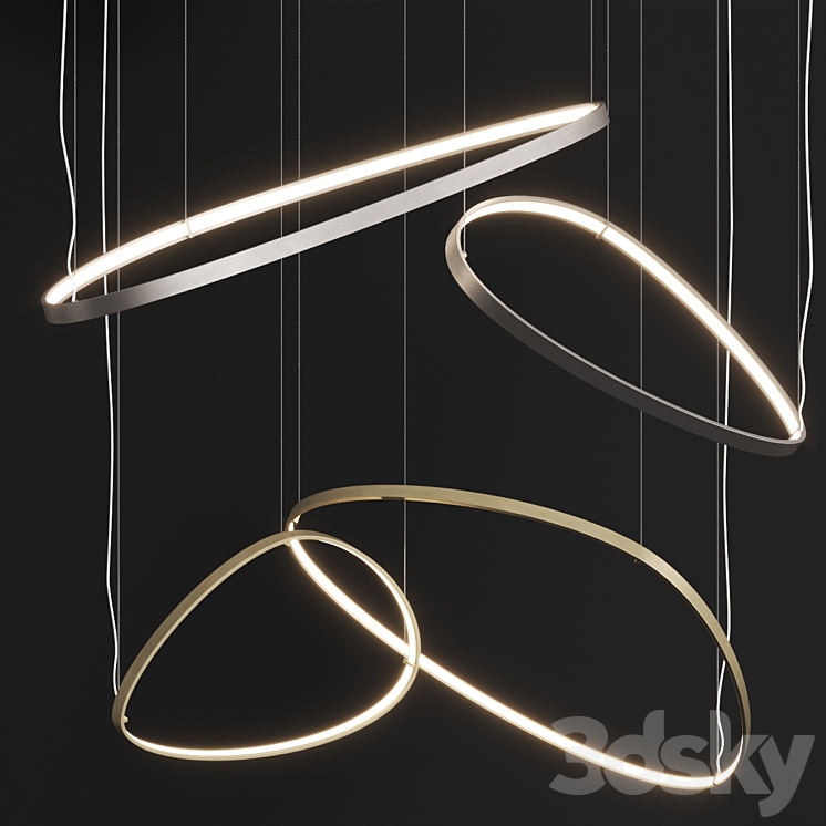 Cattelan Italia Magellano Pendant lamp 3DS Max Model - thumbnail 2