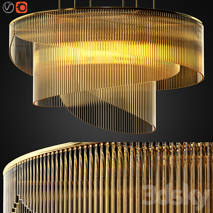 Ceiling Lamp 01 Design by Zagg 3DS Max Model - thumbnail 3