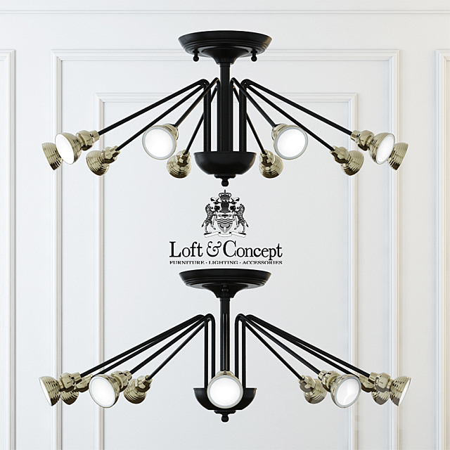 Ceiling lamp falertica top 10 3DS Max Model - thumbnail 1