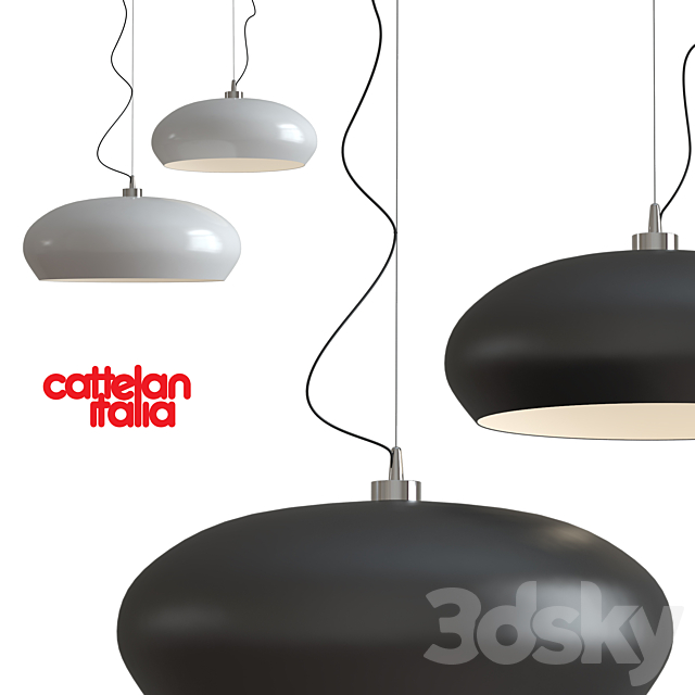 Ceiling lamp HUBLOT Cattelan Italia 3DS Max Model - thumbnail 1