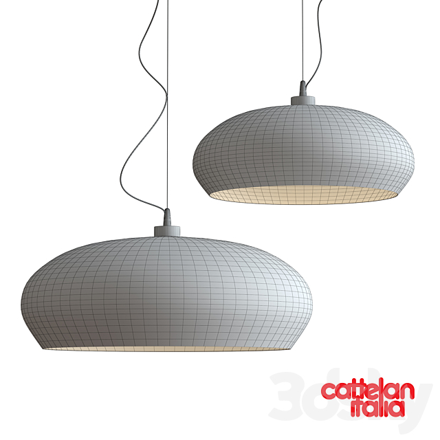 Ceiling lamp HUBLOT Cattelan Italia 3DS Max Model - thumbnail 3