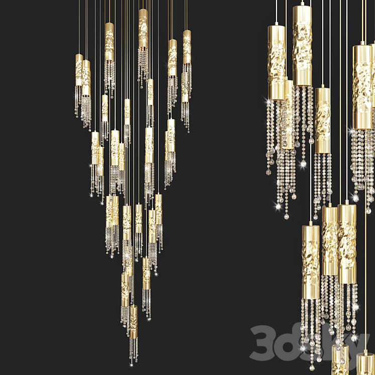 ceiling light 120 3DS Max Model - thumbnail 1