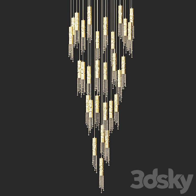 ceiling light 120 3DS Max Model - thumbnail 2