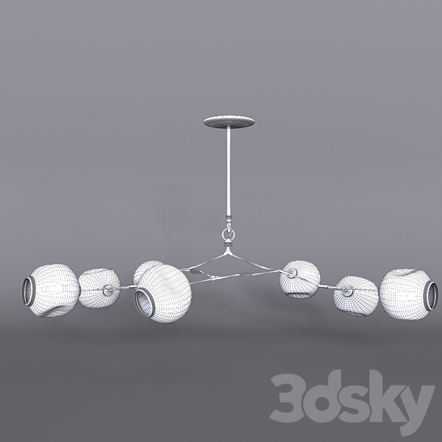 Ceiling light Branching Bubbles 7 3DS Max Model - thumbnail 3