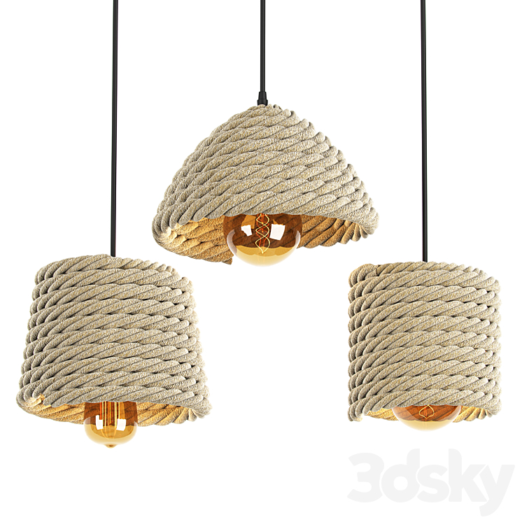 Ceiling Light Set 3DS Max - thumbnail 1