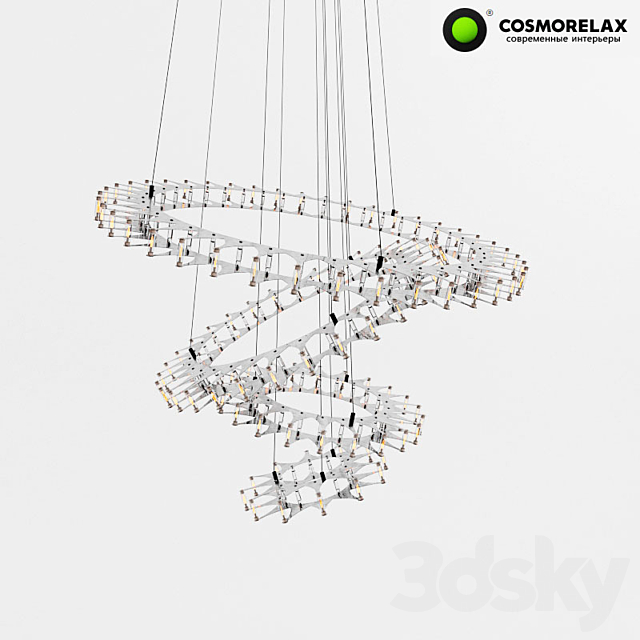 Ceiling light Sun Rings 3DSMax File - thumbnail 2