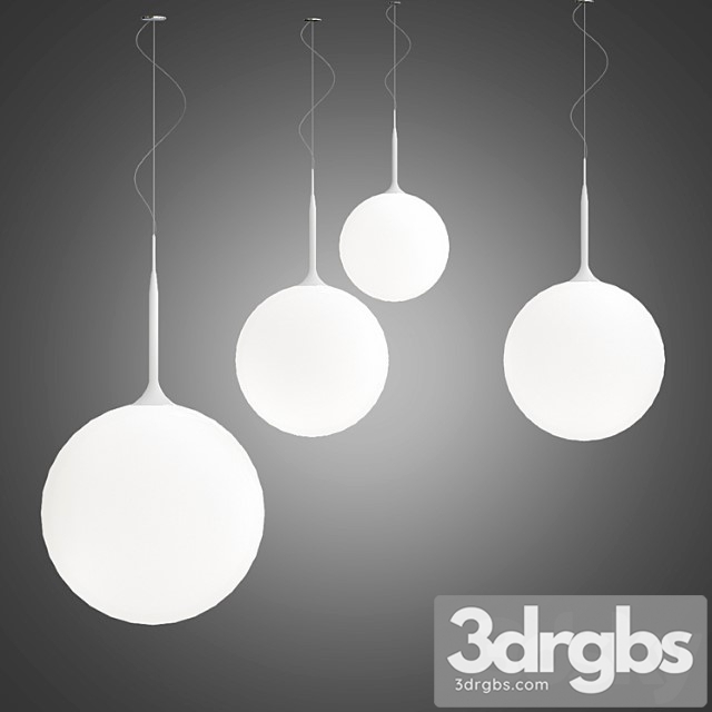 Ceiling suspended ceiling lamp castore 14 sospensione 3dsmax Download - thumbnail 1