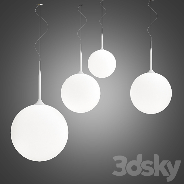 Ceiling suspended ceiling lamp Castore 14 sospensione 3DSMax File - thumbnail 1