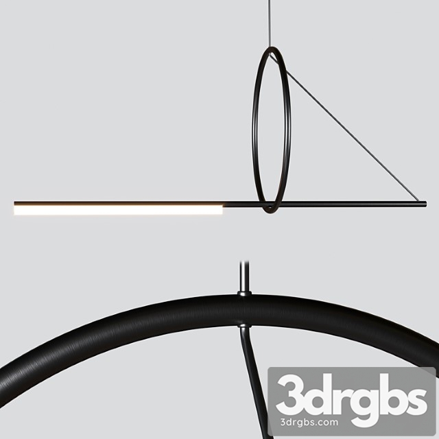 Cercle & trait pendant by cvl luminaires - thumbnail 1