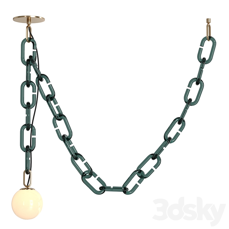 Cerine Swagged Pendant 3DS Max Model - thumbnail 1