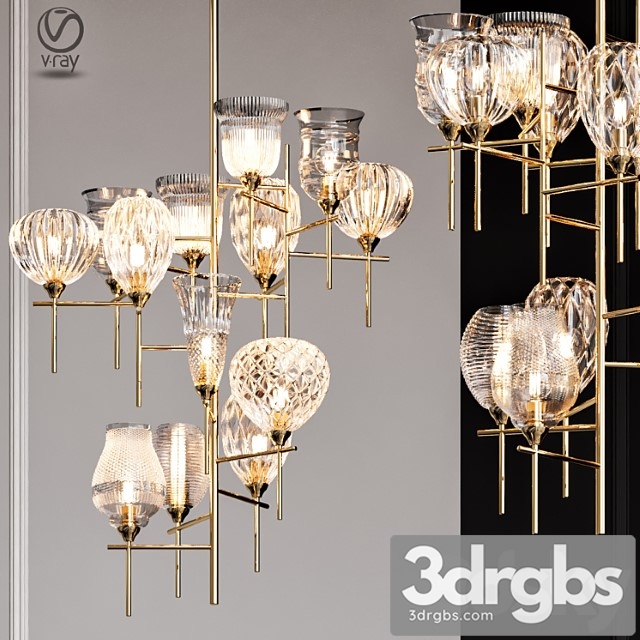 Chair small modern chandeliers 3dsmax Download - thumbnail 1