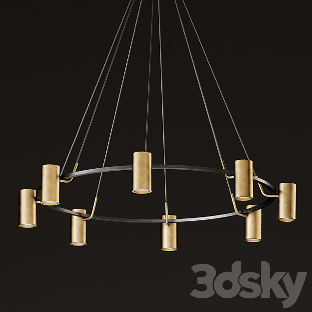 CHAMPEAUX ROUND CHANDELIER 3DSMax File - thumbnail 1