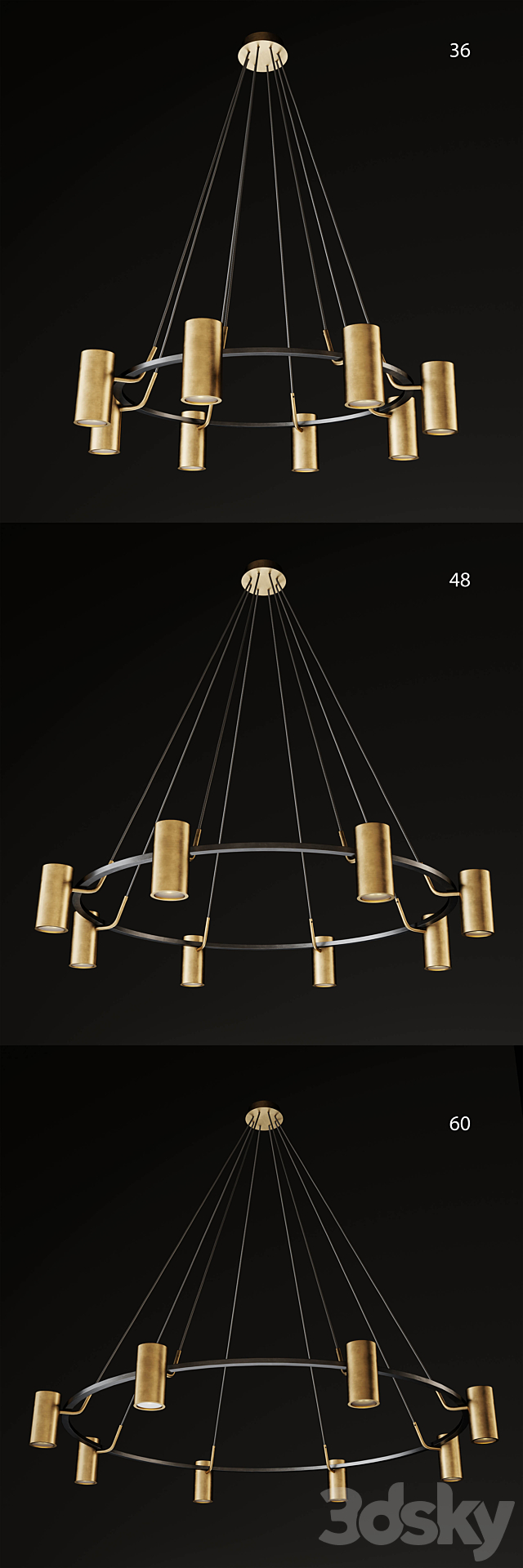 CHAMPEAUX ROUND CHANDELIER 3DSMax File - thumbnail 3