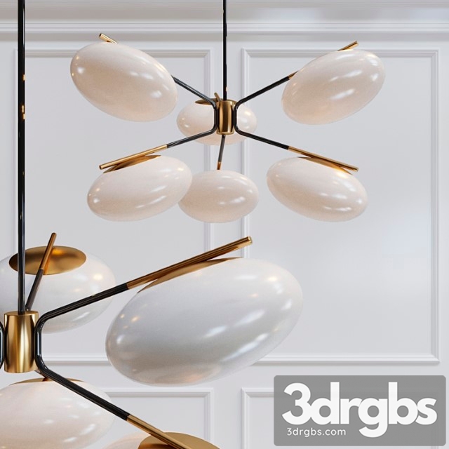 Champignon 6-light chandelier - thumbnail 1