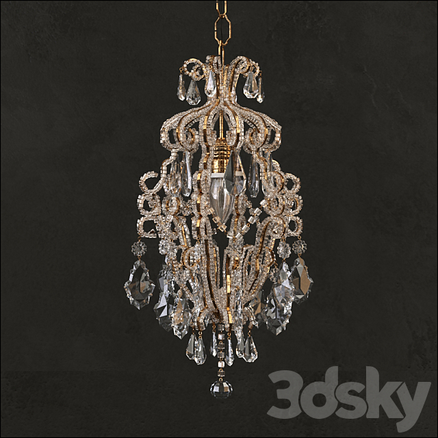 Chandelier 02 3DSMax File - thumbnail 1