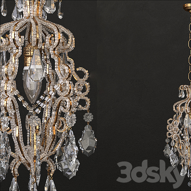 Chandelier 02 3DSMax File - thumbnail 2