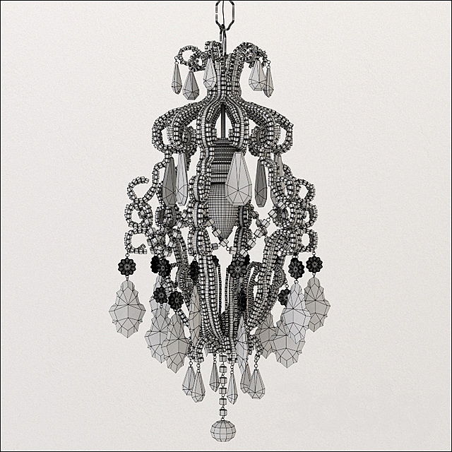 Chandelier 02 3DSMax File - thumbnail 3