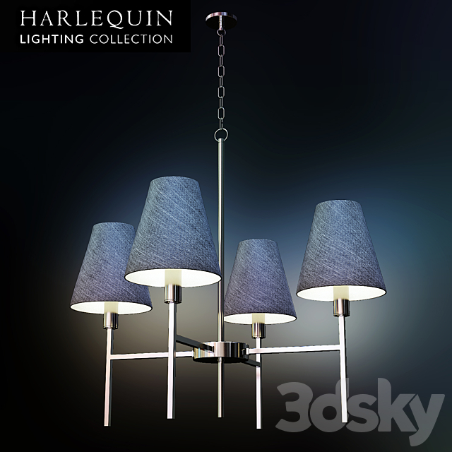 Chandelier _ Harlequin lighting _ Lucerne 4LT 3DSMax File - thumbnail 1