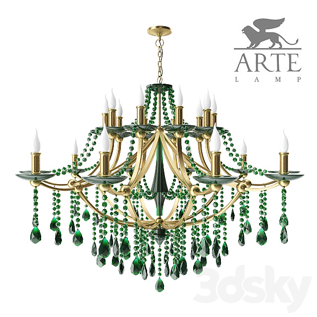 Chandelier A3447PP-2YT ARTE 3DSMax File - thumbnail 1