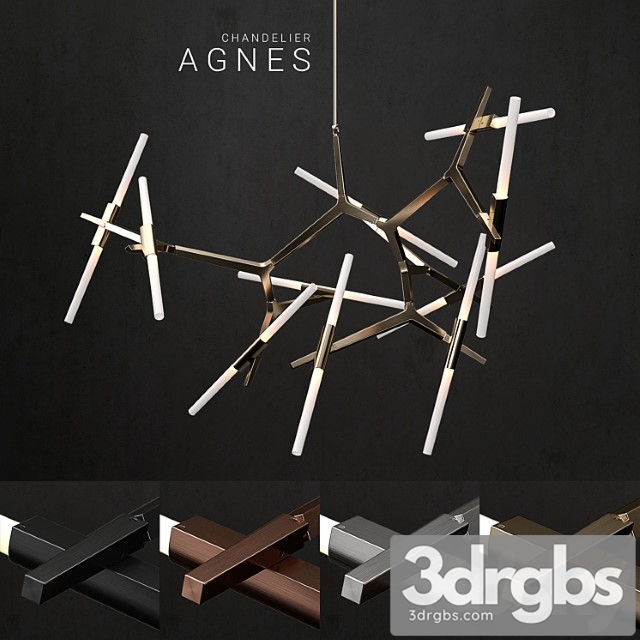 Chandelier agnes 20 lights 3dsmax Download - thumbnail 1