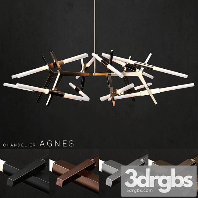 Chandelier agnes 24 lights 3dsmax Download - thumbnail 1