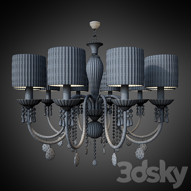 Chandelier Aiardini 2015 119 _ LP (A) _ 12L 3DS Max Model - thumbnail 2