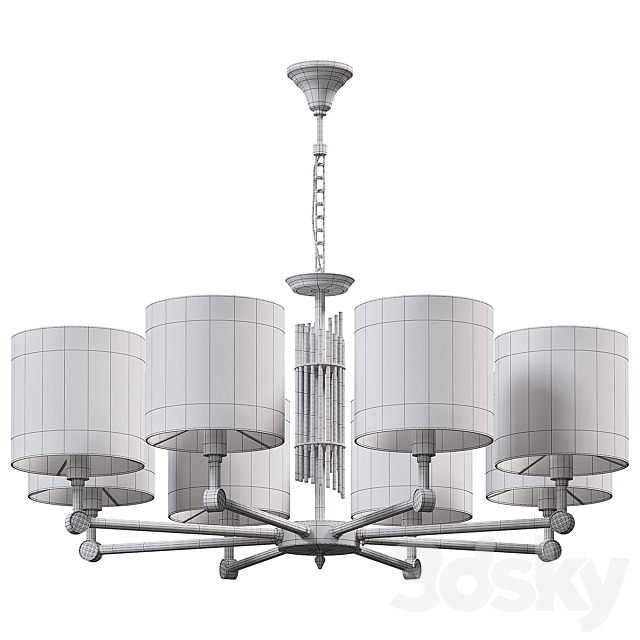 Chandelier Alloro by maytoni 3ds Max - thumbnail 3