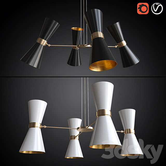 Chandelier and pendants CAIRO MULLAN 3DSMax File - thumbnail 2