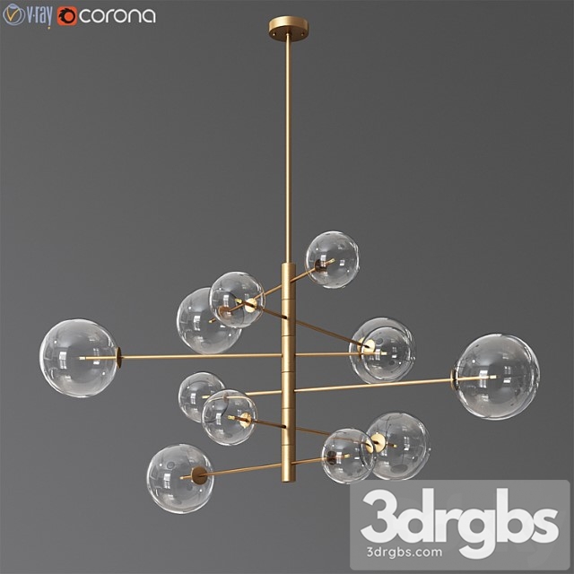 Chandelier Argento S Eichholtz 3dsmax Download - thumbnail 1